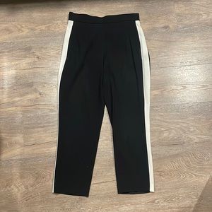 Aritzia Babaton Black pants with white stripe
